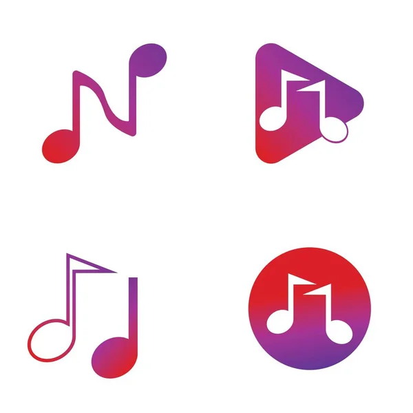 Музыкальная Заметка Icon Vector Illustration Design — стоковый вектор