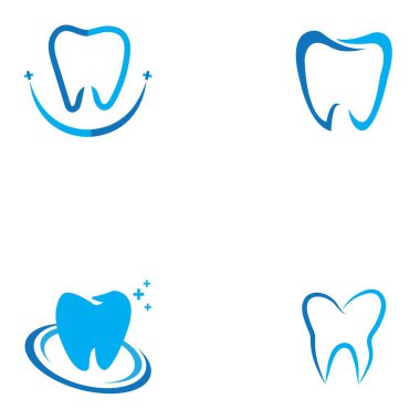 Diş logosu Şablon vektör çizim simgesi tasarımı