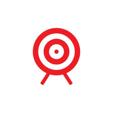 Hedef simge vektör ilüstrasyon şablonu