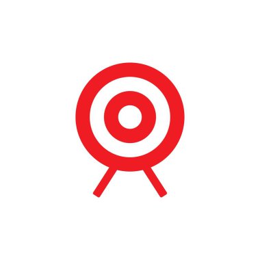 Hedef simge vektör ilüstrasyon şablonu