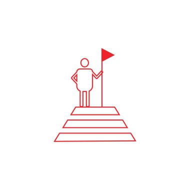 Hedef simge vektör ilüstrasyon şablonu