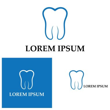Diş logosu Şablon vektör çizim simgesi tasarımı