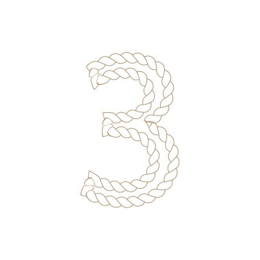 İp simgesi vektör resmetme şablonu