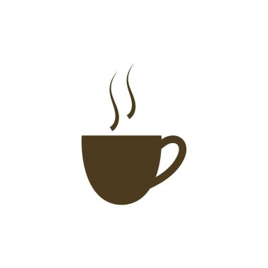 Kahve fincanı Logo Şablon vektör tasarımı