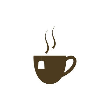 Kahve fincanı Logo Şablon vektör tasarımı