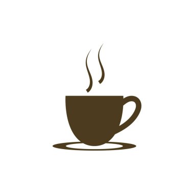 Kahve fincanı Logo Şablon vektör tasarımı