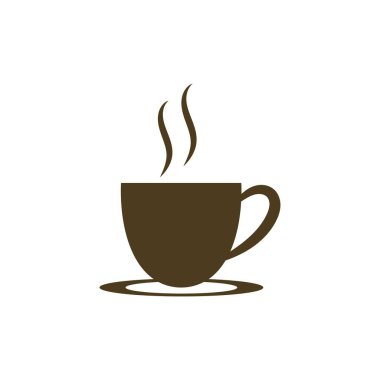 Kahve fincanı Logo Şablon vektör tasarımı