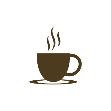 Kahve fincanı Logo Şablon vektör tasarımı