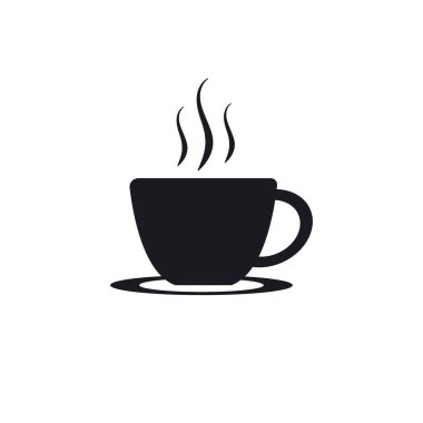 Kahve fincanı Logo Şablon vektör tasarımı