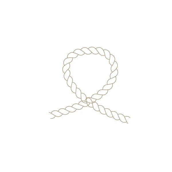 Rope Icon Vector Illustration Template — Stock Vector
