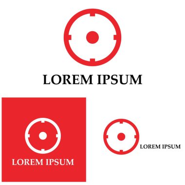 Hedef simge vektör ilüstrasyon şablonu