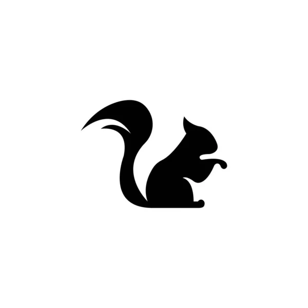 Écureuil Symbole Illustration Vecteur Icône Fond — Image vectorielle