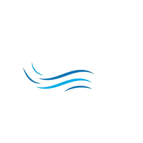 Modello Design Logo Onda Acqua — Vettoriale Stock