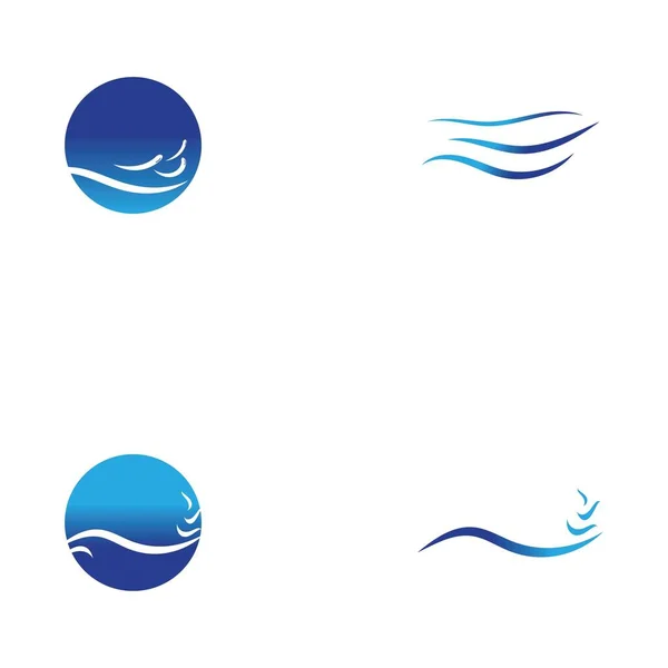 水波标志设计模板 — 图库矢量图片