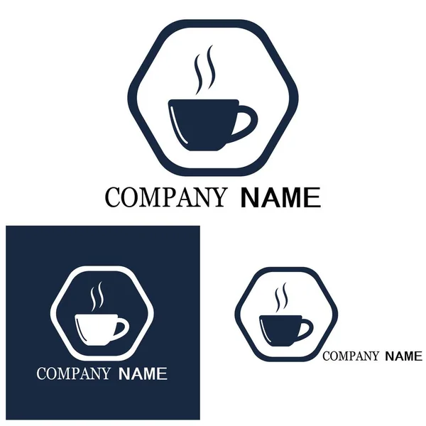 Coffee Cup Logo Template Vector Icon Design — Stock Vector