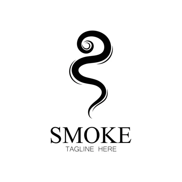 Füstgőz Ikon Logó Illusztráció Elszigetelt Fehér Háttér Aroma Elpárolog Ikonok — Stock Vector