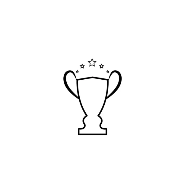 Ícone Logotipo Troféu Logotipo Vetor Troféu Icon Champions Para Modelo — Vetor de Stock