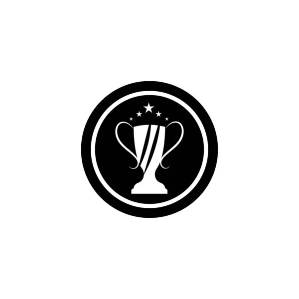 Trofeo Vettoriale Logo Icon Champions Trofeo Logo Icona Vincitore Premio — Vettoriale Stock