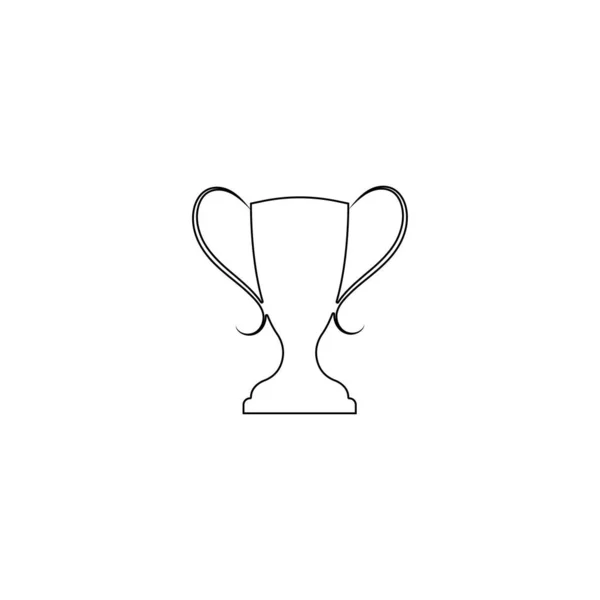 Logo Wektora Trofeum Icon Champions Ikona Logo Trofeum Dla Zwycięzcy — Wektor stockowy