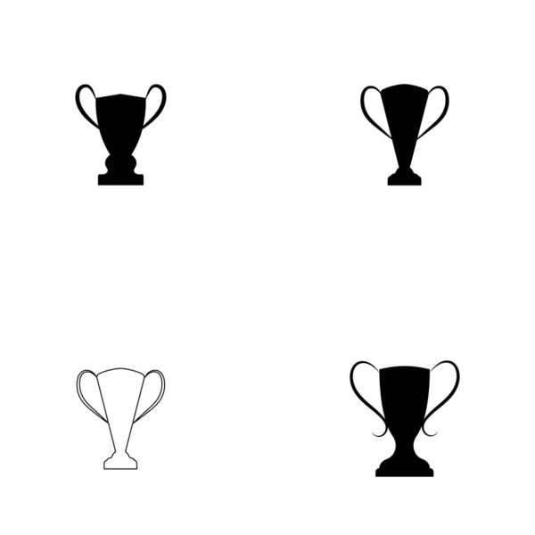 Trophy Vektor Logotyp Ikon Champions Trofé Logotyp Ikon För Vinnare — Stock vektor