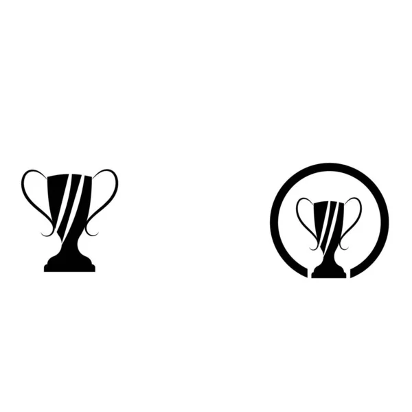 Ícone Logotipo Troféu Logotipo Vetor Troféu Icon Champions Para Modelo — Vetor de Stock