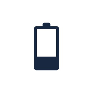 Güç Bataryası Logosu ikon tasarımı tasarım şablonu. Batarya şarj vektör simgesi simgesi. Pil gücü ve yıldırım logosu.