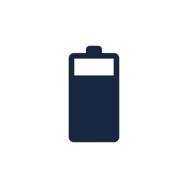 Güç Bataryası Logosu ikon tasarımı tasarım şablonu. Batarya şarj vektör simgesi simgesi. Pil gücü ve yıldırım logosu.