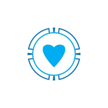 Poker veya roulette.Vector illüstrasyonları için kumarhane çipi ikonu poker sembolü logo kumarhanesi çipleri beyaz arkaplanda izole edildi