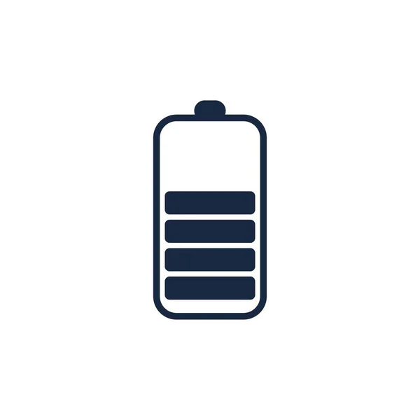 Illustration Vectorielle Icône Logo Batterie Alimentation Modèle Conception Icône Vecteur — Image vectorielle