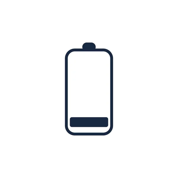 Power Battery Logo Ikon Vektor Illustration Design Mall Batteri Laddning — Stock vektor
