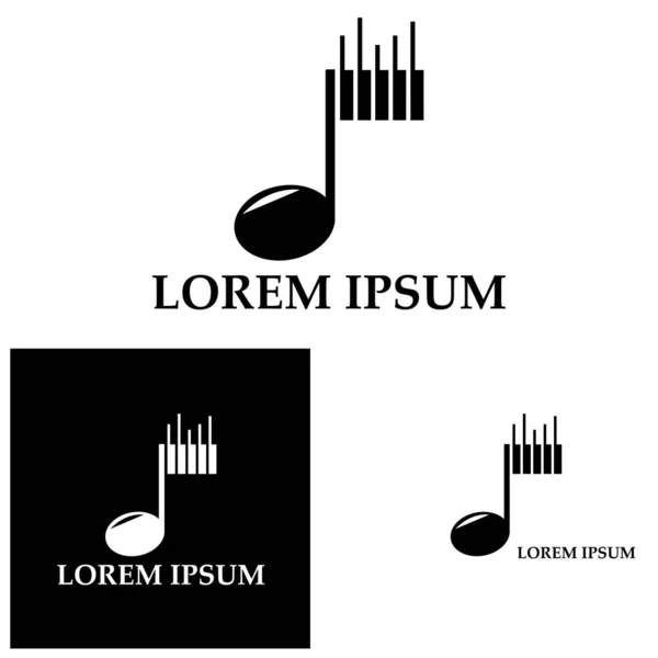 Piyano simgesi vektör görselleştirme şablonu