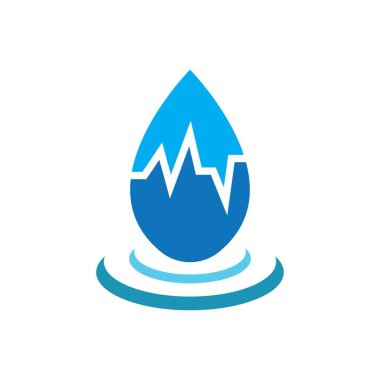 su damlası Logo Şablonu vektör çizimi tasarımı