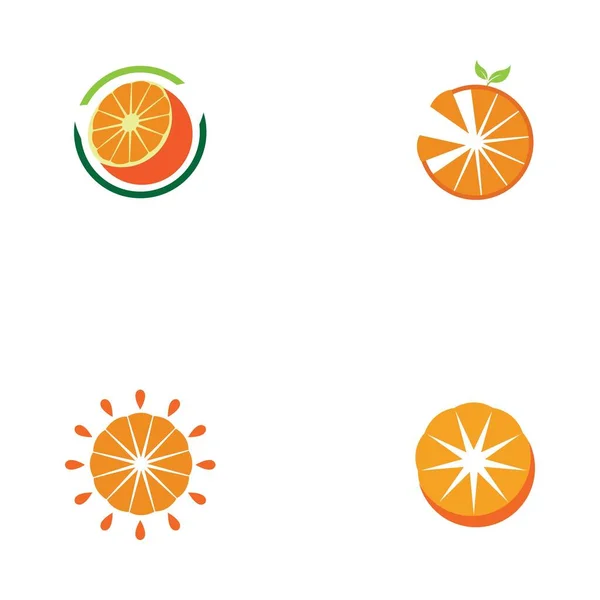 Oranje Logo Ontwerp Vector Pictogram Illustratie Ontwerp — Stockvector
