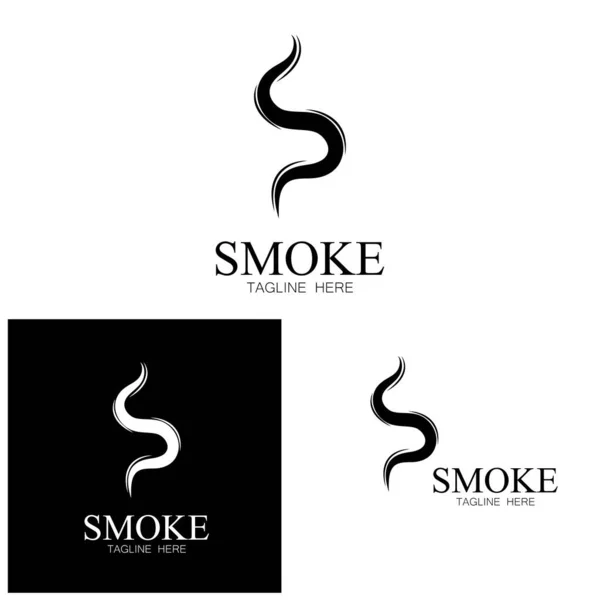 煙蒸気アイコンロゴイラストが白を基調に孤立アロマがアイコンを蒸発 匂いベクトルラインアイコンホットアロマ臭や蒸気シンボル臭や蒸気を調理 — ストックベクタ