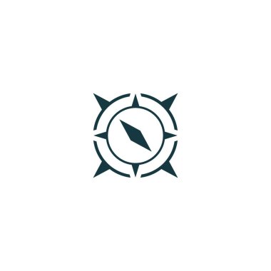 Pusula Logo Şablonu vektör resimleme tasarımı