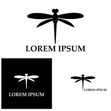 Yusufçuk resimleme simgesi tasarım şablonu vektörü