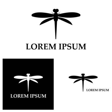 Yusufçuk resimleme simgesi tasarım şablonu vektörü