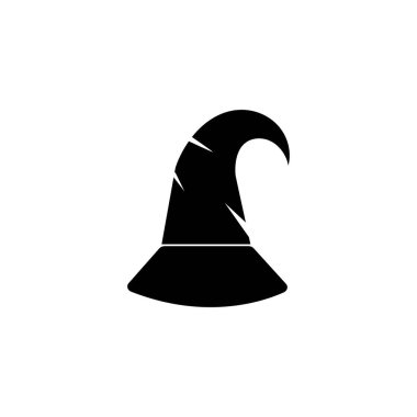 Sihirbaz kapağı karakter logosu vektör şablonu