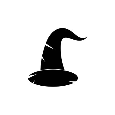 Sihirbaz kapağı karakter logosu vektör şablonu