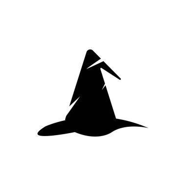 Sihirbaz kapağı karakter logosu vektör şablonu