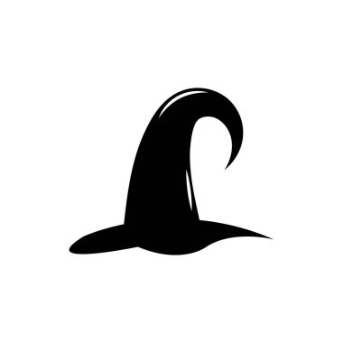 Sihirbaz kapağı karakter logosu vektör şablonu