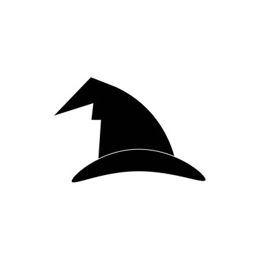 Sihirbaz kapağı karakter logosu vektör şablonu