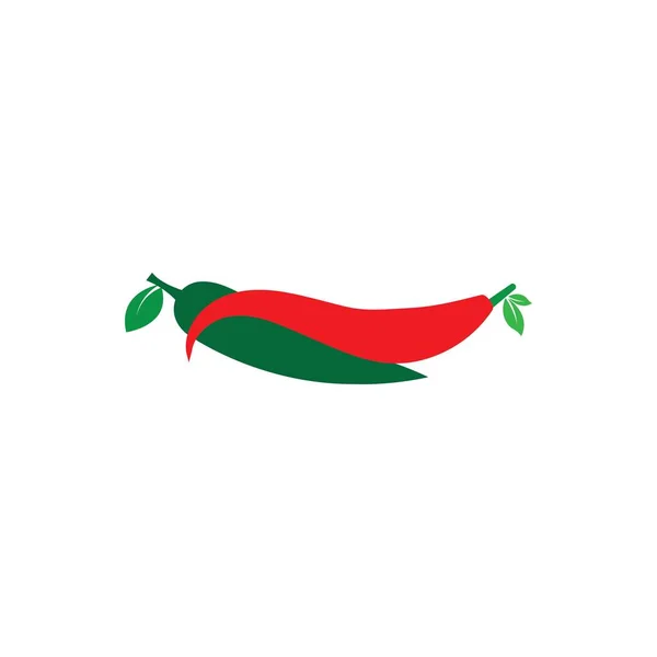 Red Hot Natural Chili Icon Template Vector Ilustração — Vetor de Stock