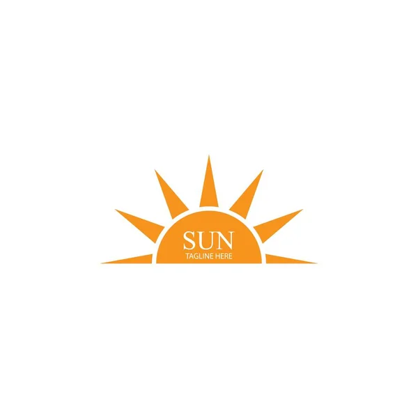 Sun Vector Illustration Icon Logo Template Design — Stock Vector