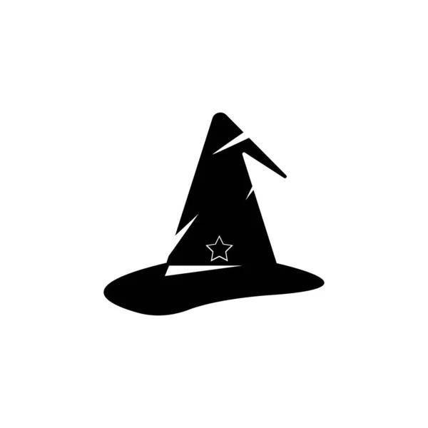 Wizard Cap Teken Logo Vector Sjabloon — Stockvector