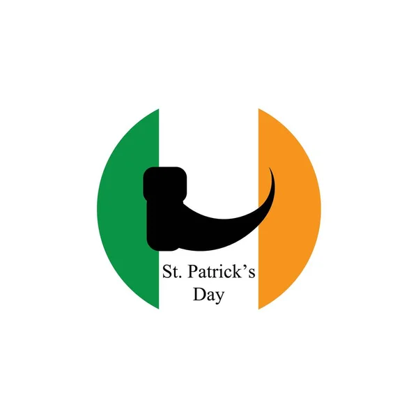 Happy Patrick Day Vector Label Stock Vector Illustration — Stock Vector