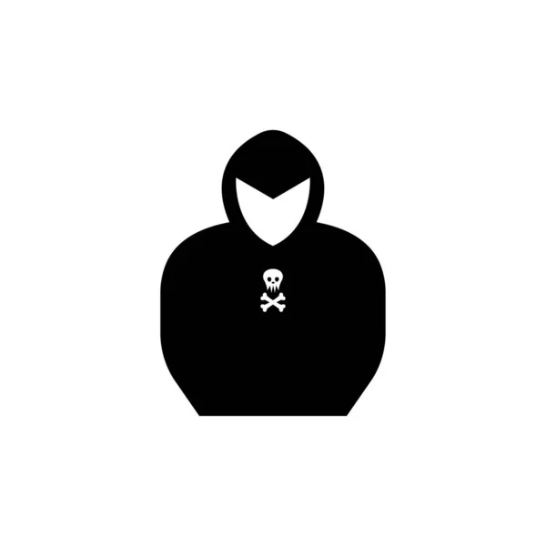 Hacker Ikon Logotyp Vektor Bakgrund — Stock vektor