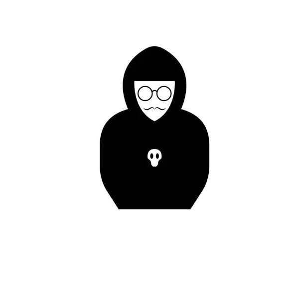 Hacker Symbol Logo Vektor Hintergrund — Stockvektor