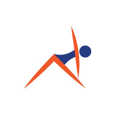 İnsan Sağlıklı Yaşam Logosu şablon vektör simgesi