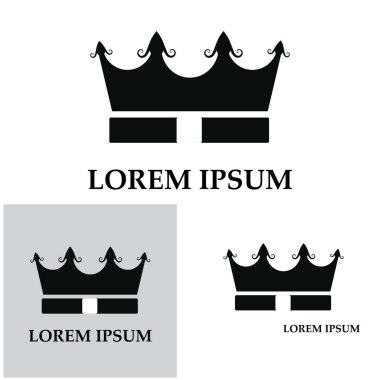 Bir dizi taç ikonu. Şampiyon liderler için taht ödülleri koleksiyonu. Logo etiketli oyun oteli için izole edilmiş elementler bir uygulama tasarımı. Kraliyet Kraliçesi Prenses tacı.